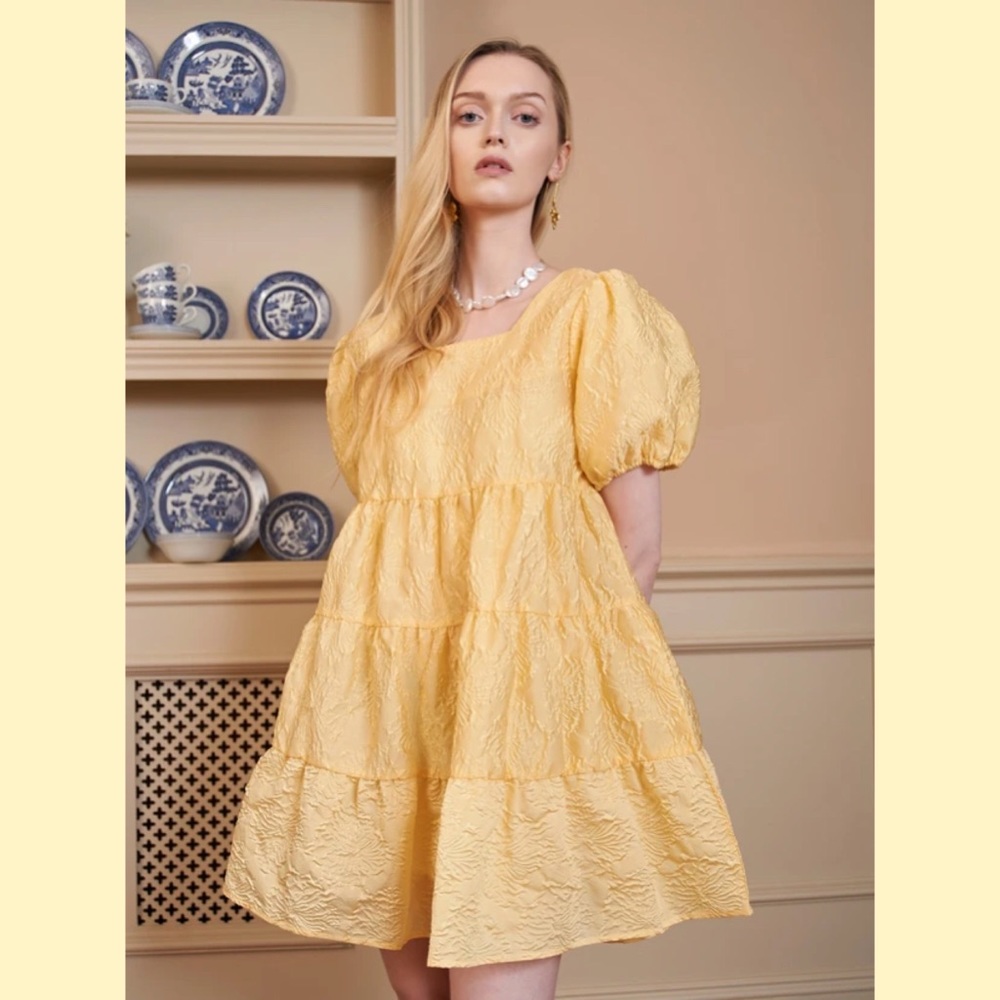 SISTER JANE BUTTERCUP PUFF SLEEVE MINI DRESS
